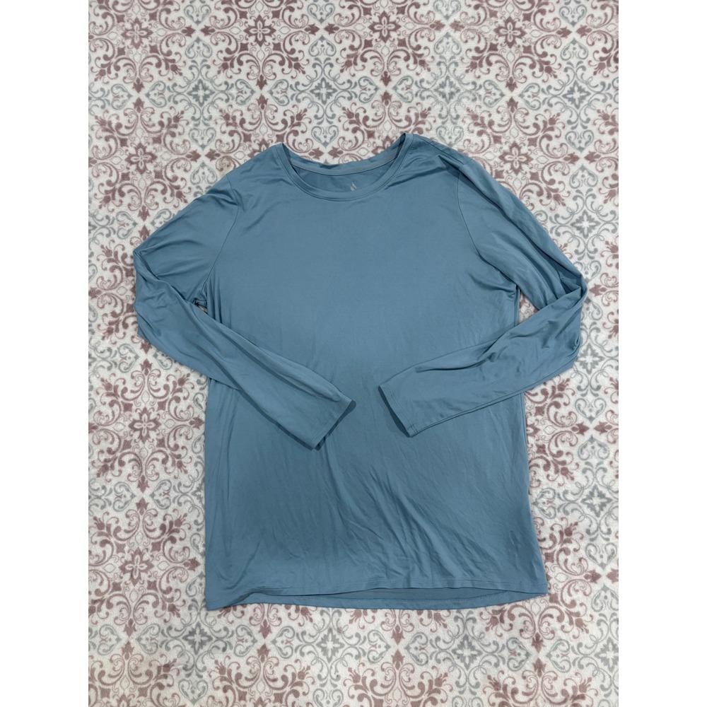 Skechers Los Angeles Mens Medium Blue Long Sleeve Active Performance Shirt